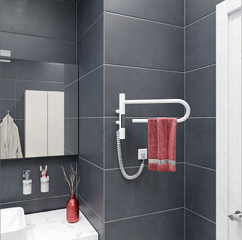 Полотенцесушитель Vincea VTD-1P1WE 39х25 электрический белый