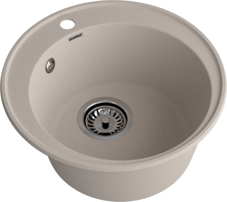 Кухонная мойка Granfest Quarz 08 песочный 48х48 цвет бежевый поверхность матовая