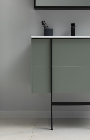 Тумба под раковину Allen Brau Reality 1.32007.CGM 100х46х50 подвесная цвет зеленый/серый