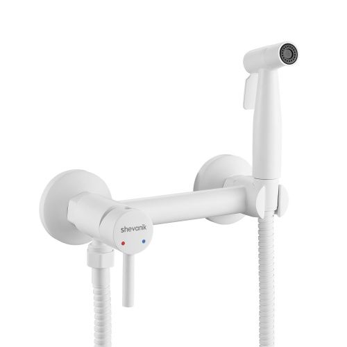 Гигиенический душ со смесителем Shevanik S107C белый - фото 2