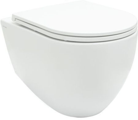 Чаша унитаза подвесная Allen Brau Reality 4.32006.20 цвет белый без сиденья безободковая каскадный смыв