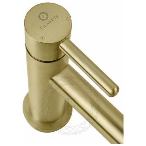 Смеситель Filarete Roun FL5020MG на раковину золото - фото 5