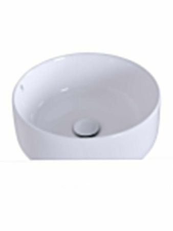 Раковина из сантехнического фарфора Orange B07-345W 30х30 накладная цвет белый