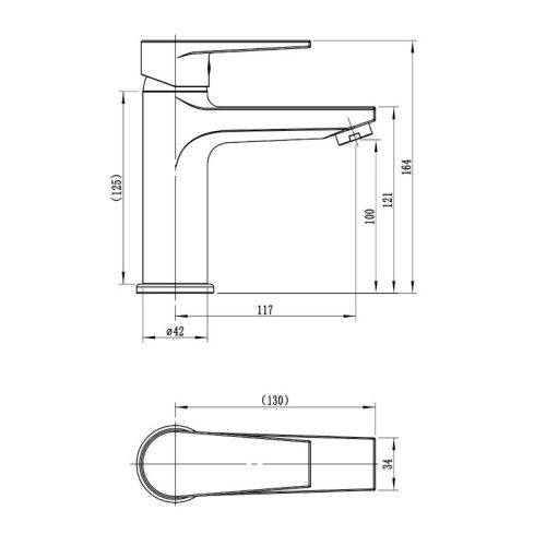 Смеситель Esko BT26M на раковину хром - фото 3