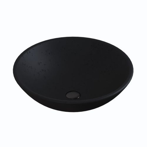 Раковина из искусственного камня Uperwood Sfera 291020318 40х40 накладная цвет черный