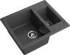 Кухонная мойка Granfest Quadro Q-610K графит 60х50 цвет серый поверхность матовая