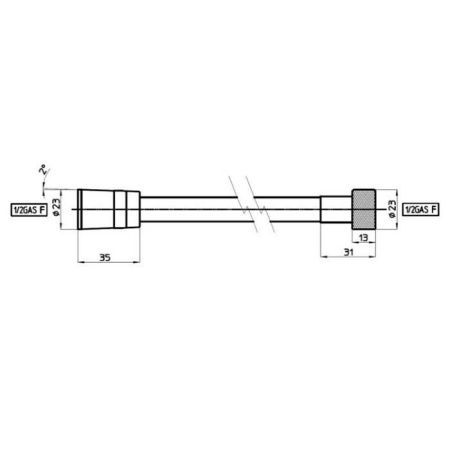 Душевой шланг Bossini Paloma A00167C.030.1 хром