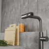 Смеситель для кухни Rush Tinos TI3732-18Grey на столешницу графит