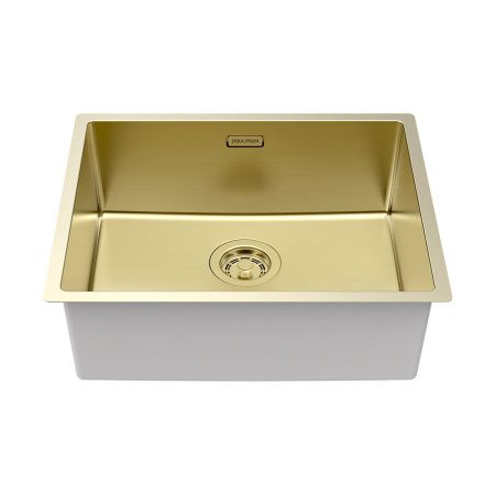 Кухонная мойка Paulmark LASSAN 54 UNI LA54-LG 40х50 цвет золото поверхность брашированная