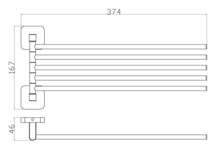 Полотенцедержатель Wonzon & Woghand Still WW-6661