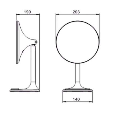 Косметическое зеркало Java S-M8883W - фото 3