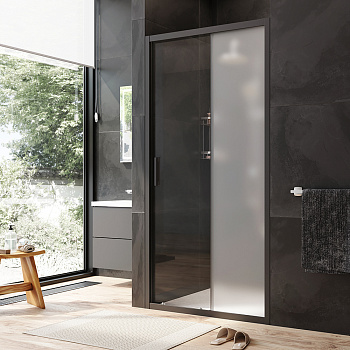 Душевая дверь Am.Pm Gem W90G-100-1-195BM 100х195 стекло прозрачное профиль черный
