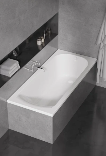 Ванна акриловая Alba Spa SANSARA ВПР042000100 170х75 пристенная прямоугольная - фото 3