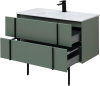 Тумба под раковину Allen Brau Reality 1.32007.CGM 100х46х50 подвесная цвет зеленый/серый