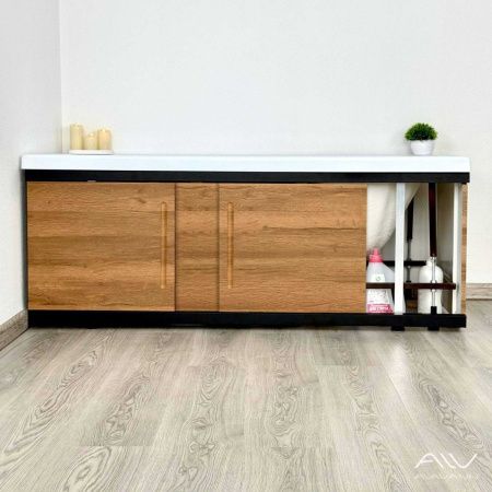 Экран под ванну Alavann Alt 170 см ALV1203002 фронтальный МДФ раздвижной коричневый