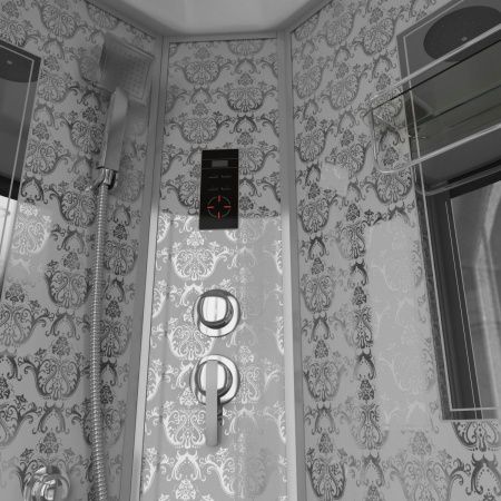 Душевая кабина Niagara Luxe 7715W 90х90 четверть круга с крышей ориентация универсальная