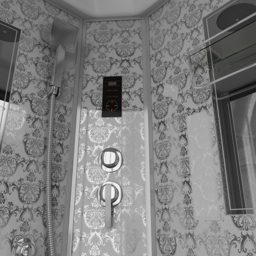 Душевая кабина Niagara Luxe 7715W 90х90 четверть круга с крышей - фото 3