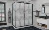 Душевой уголок AvaCan FB2-190-SB100MT 210х100 стекло матовое профиль черный без поддона