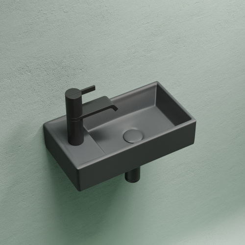 Раковина Ceramica Nova ELEMENT 42 см CN6051RMDH подвесная цвет темный антрацит матовый - фото 3