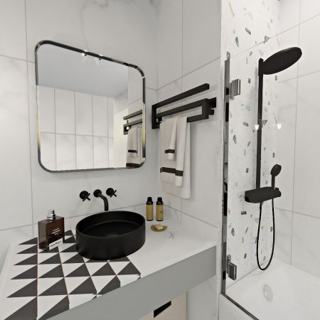 Полотенцесушитель Indigo Sigma DGSIG20-60BRLt 60х20 электрический черный муар