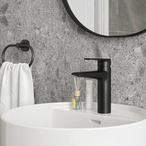 Смеситель Teymi Kati T10219 на раковину черный - фото 4