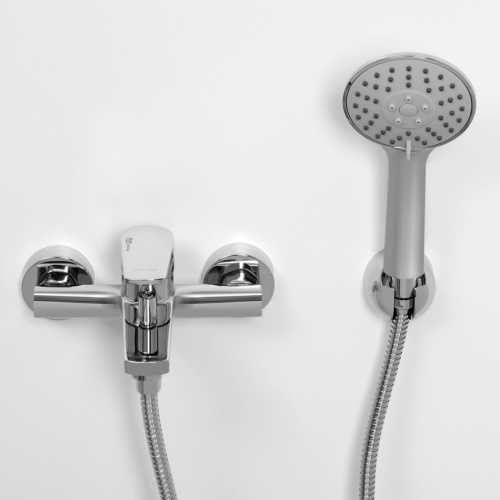 Смеситель для ванны и душа WasserKRAFT Dill 6100 6101 настенный хром - фото 4