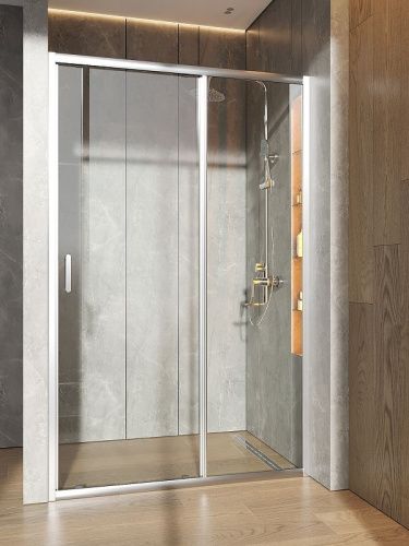 Душевая дверь Orange E02-120TCR 120х190 стекло прозрачное профиль хром - фото 3