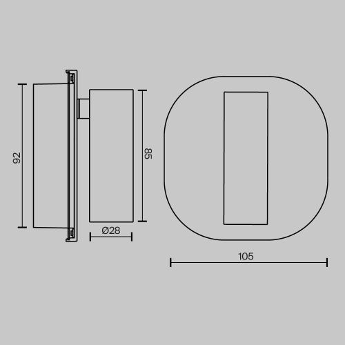Бра Maytoni Technical Ego C175WL-9W-2.7-4K-B - фото 4