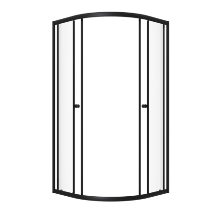 Душевой уголок Тритон Альфа-Блэк Щ0000054224 90х90 стекло прозрачное профиль черный без поддона