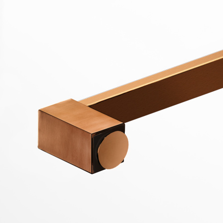 Душевая перегородка New Trendy AVEXA Copper brushed EXK-7175 160х200 стекло прозрачное профиль медь брашированная