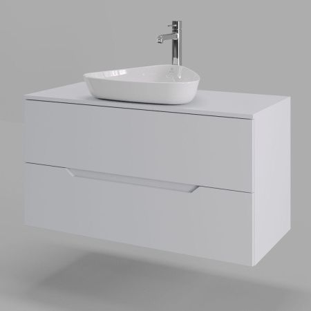 Тумба с раковиной Orange Line Li-100TuwMDF+B07-500W 100х50