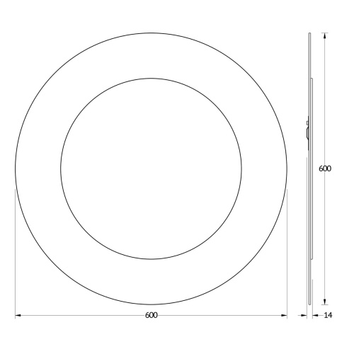 Зеркало в ванную Evoform Double BY 0304 60х60 - фото 2
