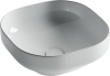 Раковина из сантехнического фарфора Ceramica Nova ELEMENT CN5032 40х40 накладная цвет белый без отверстий под смеситель