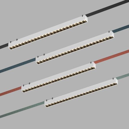 Трековый однофазный светильник Denkirs Belty grill (Белты грилл) DK5573-WB