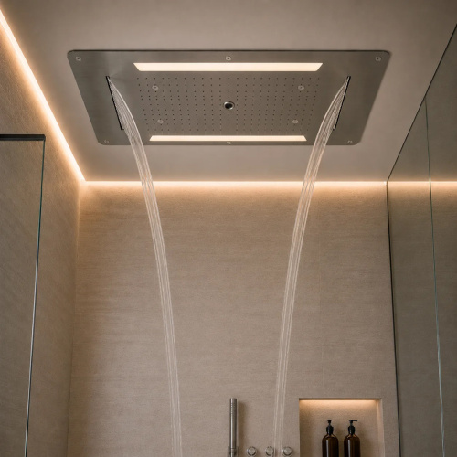 Верхний душ RGW Shower Panels (Шоувер панелс) 21140271-01 70х40 хром - фото 2