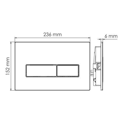 Встраиваемый смывной бачок WasserKRAFT  10TLT.031.ME.MG03 - фото 3