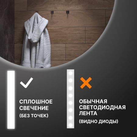 Зеркало с подсветкой Vigo Otti 88 110х110