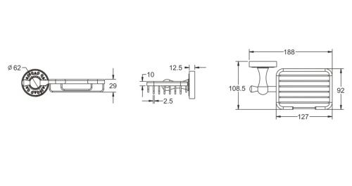 Мыльница Rose RG1004Q - фото 3