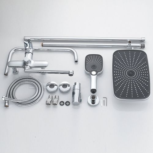 Душевая стойка Raffine F3685 настенная цвет хром - фото 4