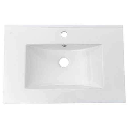 Раковина из сантехнического фарфора Melana 9070E-805 70х50 накладная цвет белый 1 отверстие под смеситель