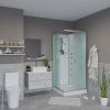 Душевая кабина Niagara Classic 11011423BKG 90х90 квадратная без крыши ориентация универсальная