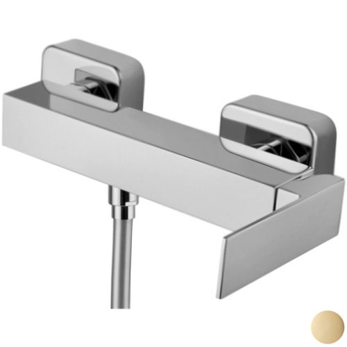 Смеситель для ванны и душа Webert Pegaso PE870102010 настенный золото - фото 2