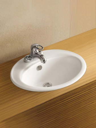 Раковина из сантехнического фаянса WeltWasser WW SK 10000003888 60х50 подвесная цвет белый 1 отверстие под смеситель