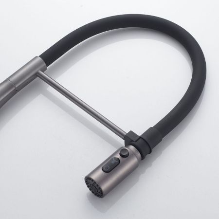 Смеситель для кухни Shevanik S123T-3 на мойку оружейная сталь