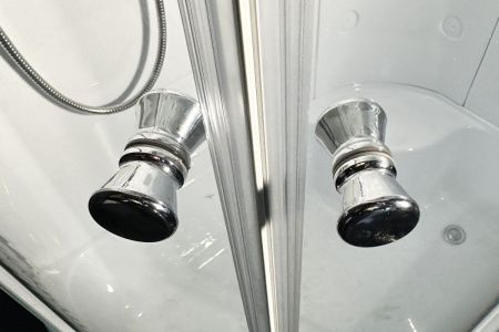 Душевая кабина Royal Bath BK RB8120BK1-T-L 120х80 асимметричная с крышей ориентация левая