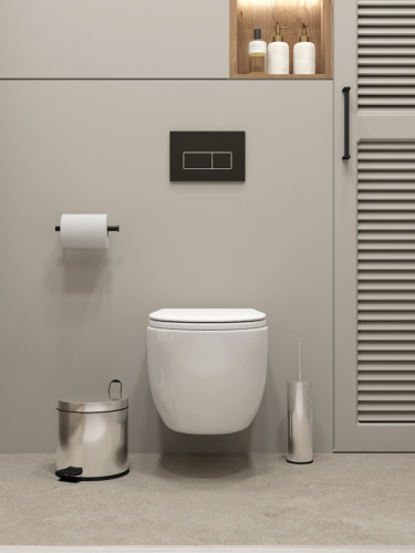 Унитаз подвесной Teymi Lori T40502 белый с сиденьем микролифт безободковый смыв торнадо - фото 5