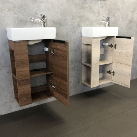 Тумба с раковиной Comforty Матэ 00-00000832CF 40х20 подвесная цвет коричневый