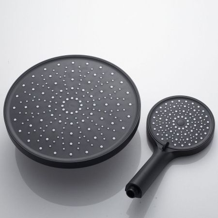 Душевая стойка Shevanik S4726H настенная цвет черный