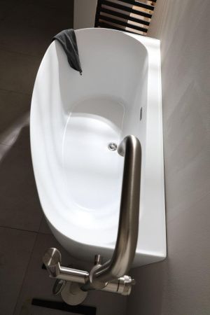 Ванна акриловая Allen Brau Priority 2.31005.20B 160х80 пристенная асимметричная с ножками