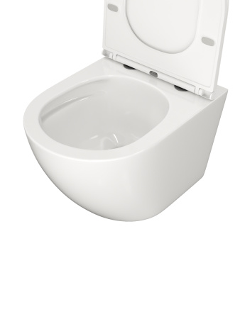 Унитаз подвесной Teymi Lina T40110 белый с сиденьем микролифт безободковый смыв торнадо